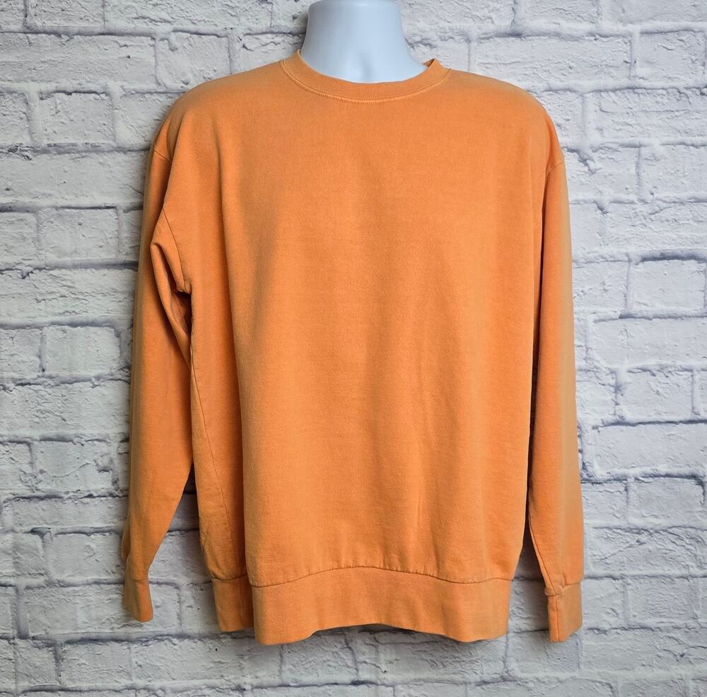NWT OnlyNY Sweatshirt Mens Size Small Orange Crewneck Long Sleeve